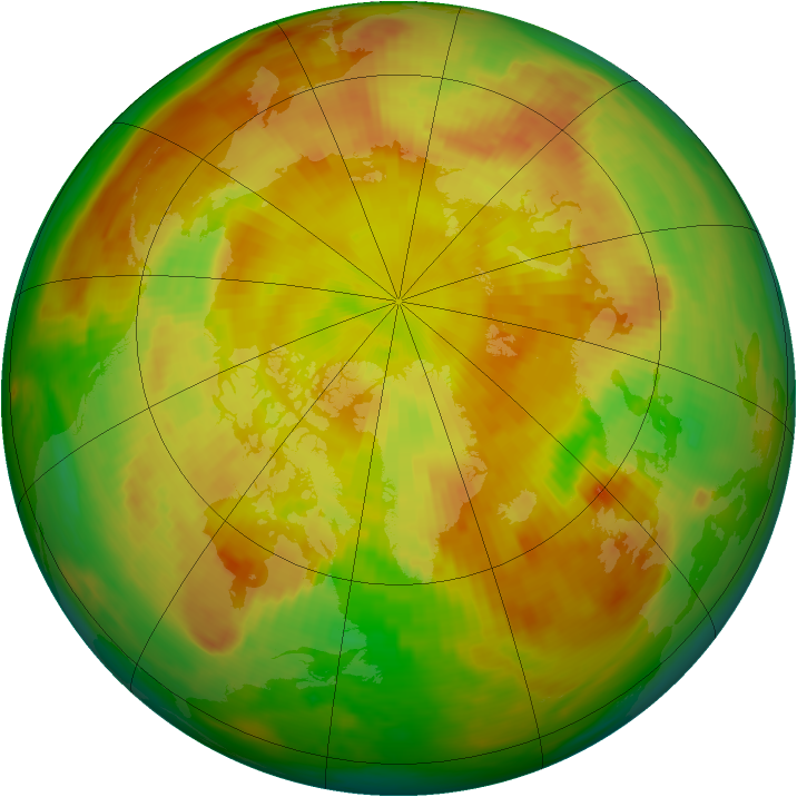 Arctic ozone map for 21 May 1979